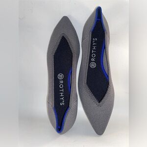Rothy's Charcoal and Cobalt Loafers